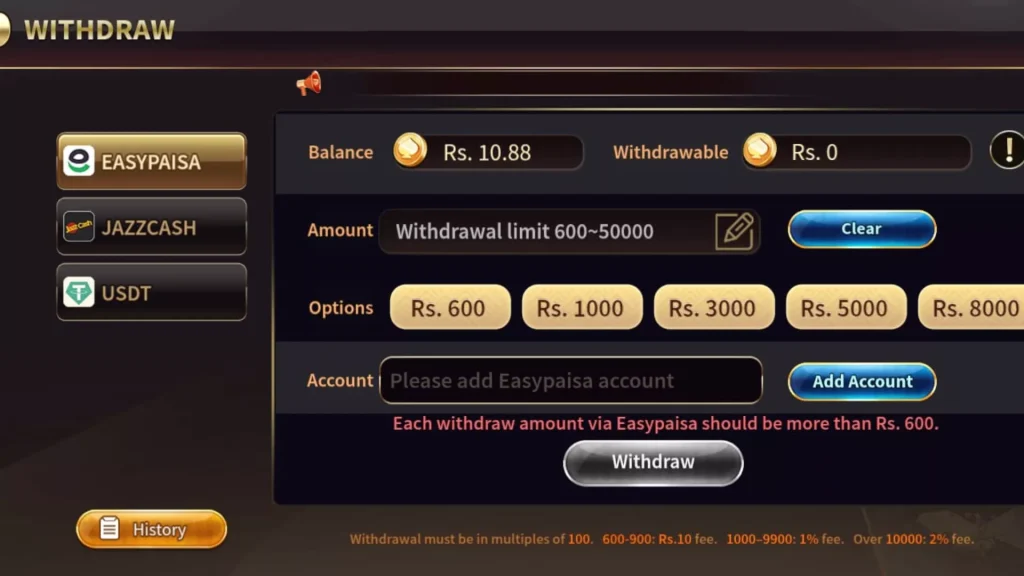 Royal X Casino Deposit & Withdraw